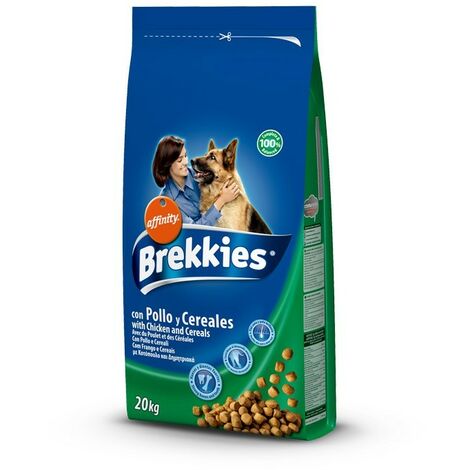 pienso para perros BREKKIES Pollo y cereales 20 kg