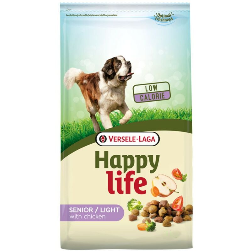 

Pienso para perros Happy Life Adult Senior con pollo | Pienso para perros Versele Laga | Comida para perros 15 kgs