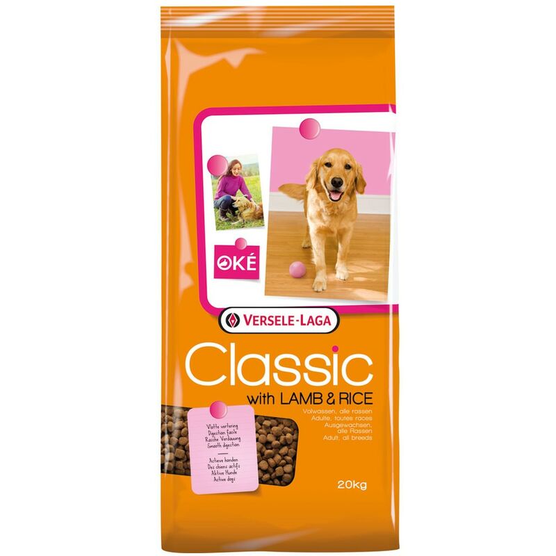 

Pienso para perros Oke Classic con cordero y arroz | Pienso para perros Versele Laga | Comida para perros 20 kgs