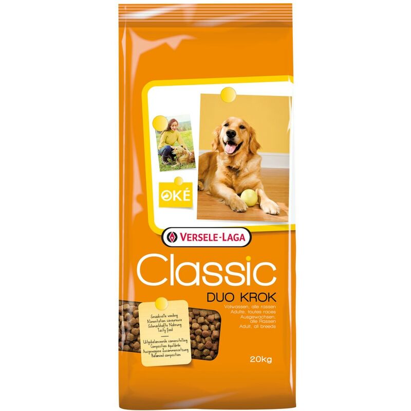 

Pienso para perros Oke Classic Duo Krok | Pienso mantenimiento para perros Versele Laga | Comida para perros 20 kgs