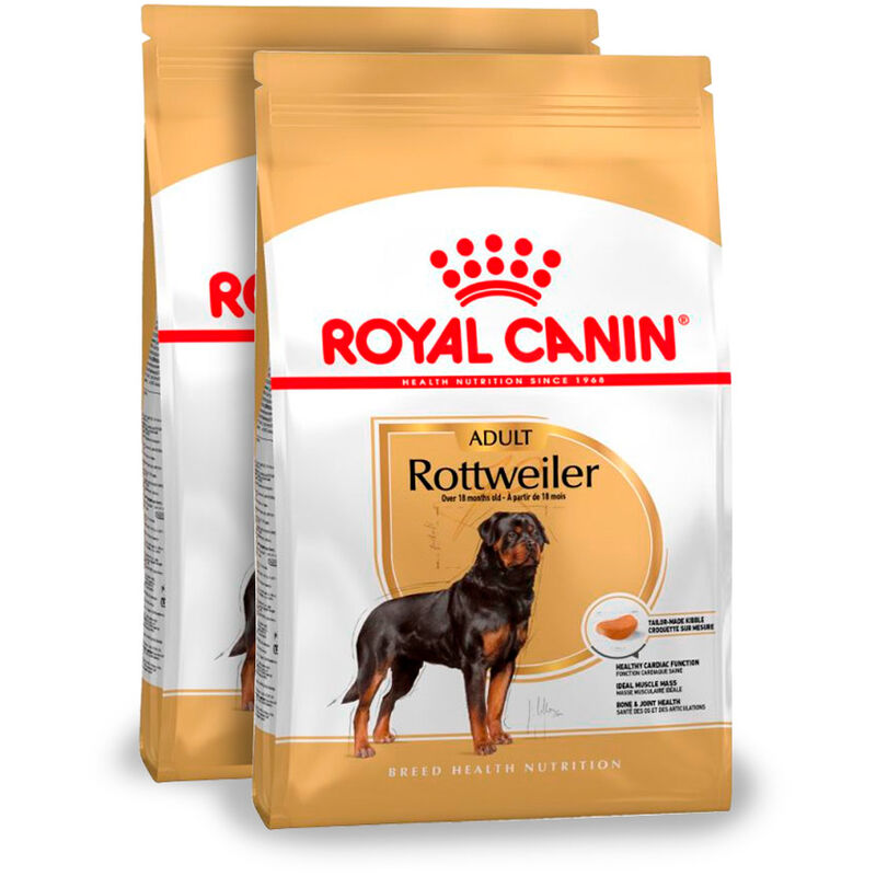 

Pienso para perros ROTTWEILER ADULT 2x12 kg - Royal Canin