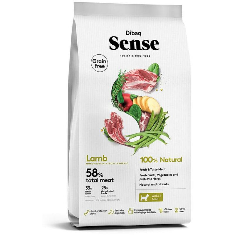 

Sense Grain Free CORDERO MINI Pienso perro 6 kg - Dibaq