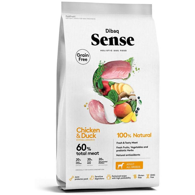 

Sense Grain Free POLLO & PATO Pienso perro 12 kg - Dibaq