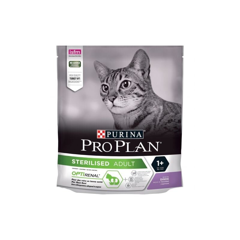 

Pienso PRO PLAN STERILISED PAVO para gatos esterilizados - 400g - Purina