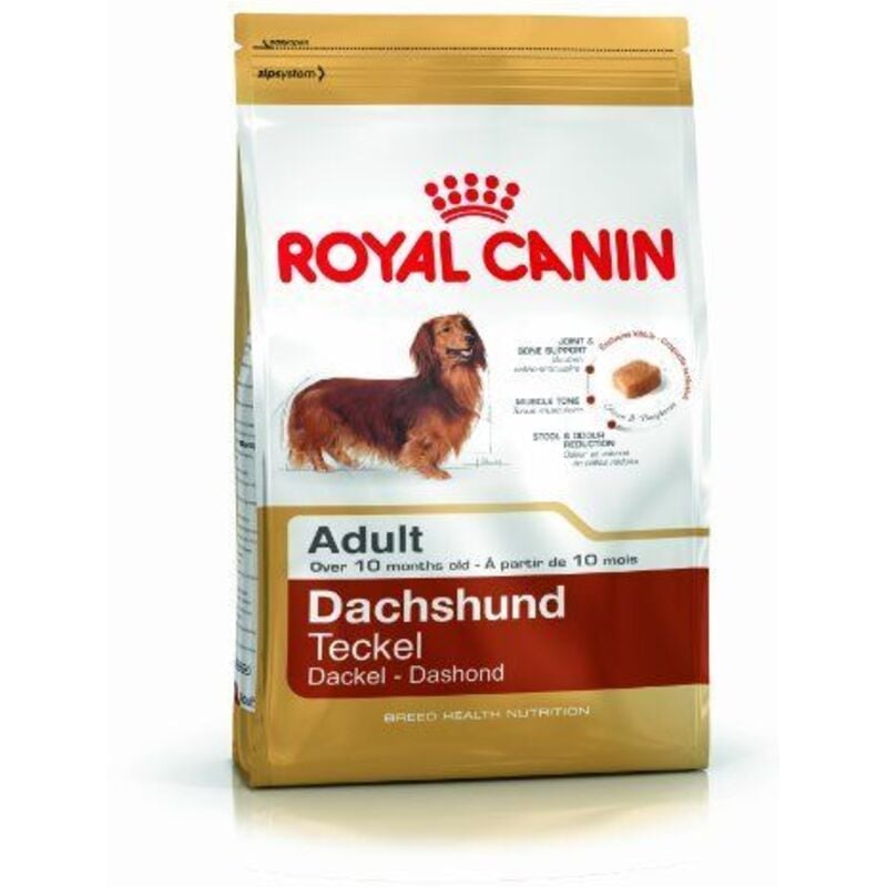 

Pienso ROYAL CANIN DACHSHUND ADULT perros de raza Teckel adulto y maduro (A partir de los 10 meses) - 7,5Kg