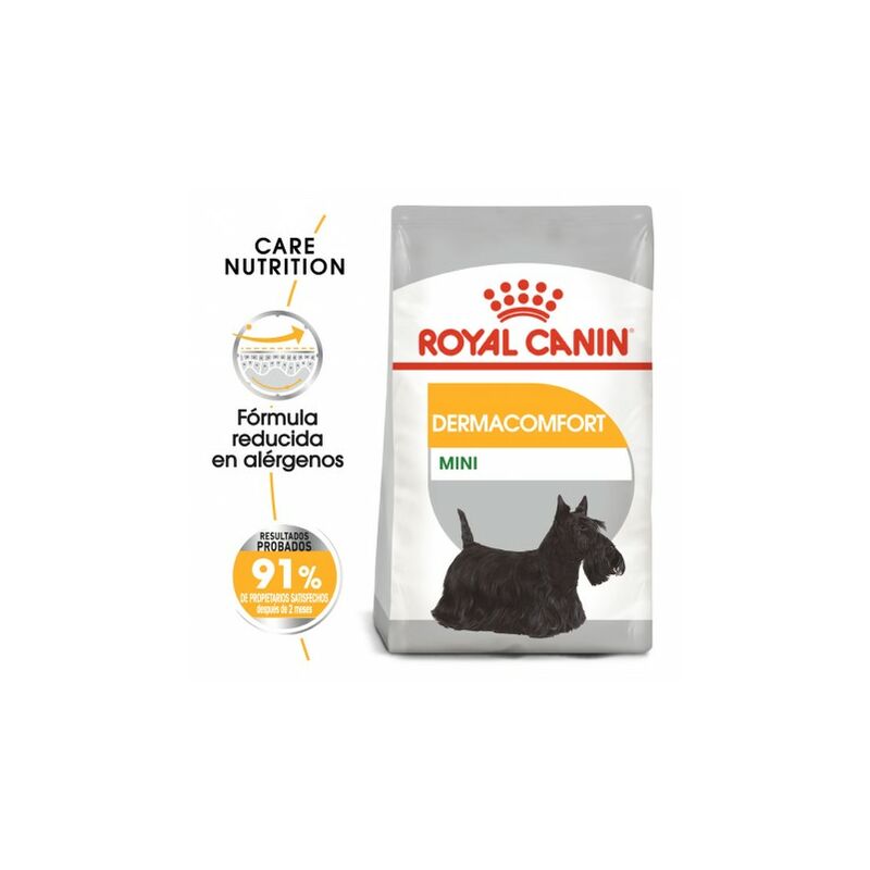 

Mini Dermacomfort pienso para perro adulto pequeño con piel sensible Saco de 1 Kg - Royal Canin