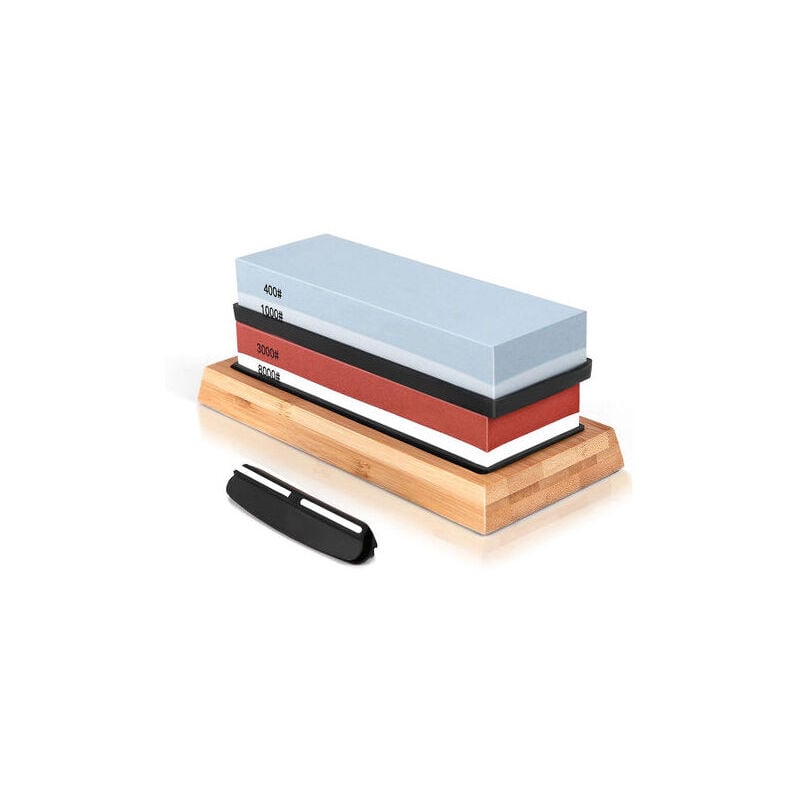 SNQ - Pierre a aiguiser 4 cotes grain 400/1000 3000/8000 grains