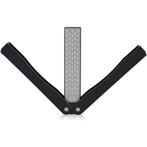 Pierre à aiguiser diamant Double face grain 400/600 pierre à aiguiser de poche pour aiguiseur de couteaux pliants