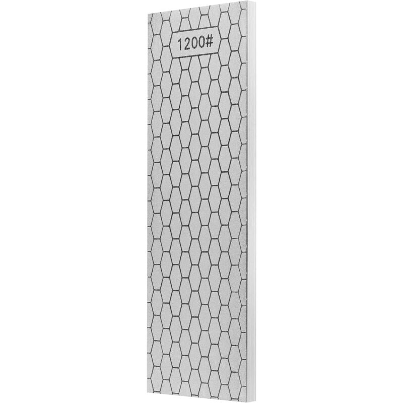 Pierre à aiguiser diamantée 2 côtés Grit 400/1200 Diamond Plate Honing Stone 8-inch Hone Sharpener Whites