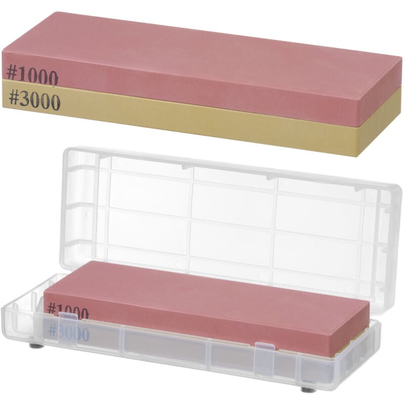 Hendi - Pierre à aiguiser couteau japonais Naniwa grain 1000/3000 820674