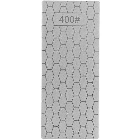 Pierre à aiguiser,Pierre à aiguiser en diamant rectangulaire, plaque d'afftage de couteaux en diamant, pierre à aiguiser, outil de broyeur pour la cuisine grain 400