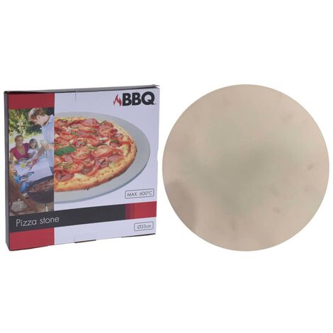 Pierre à pizza pour barbecue 30 cm Crème ProGarden - Crème