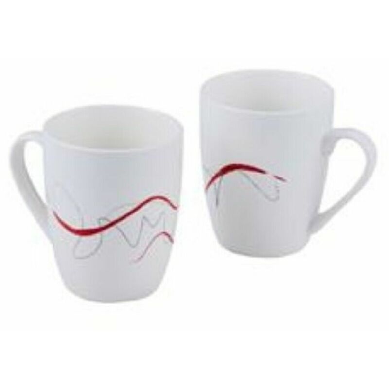 

Pierre Cardin Juego de Tazas Pierre Cardin Crayon Ondas Blanco Porcelana (2 uds)