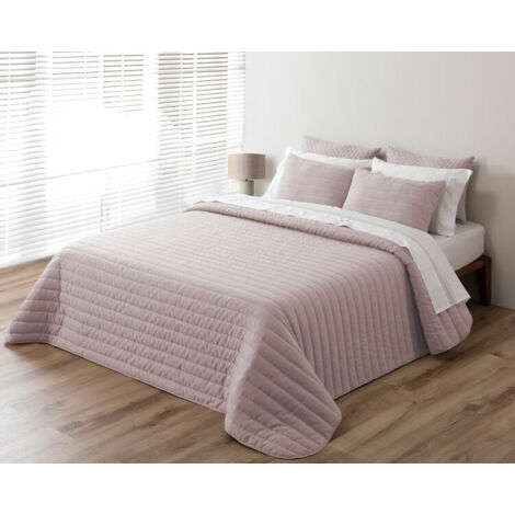 Pierre Cardin Trapunta bouti di lino rosa, trapunta dede Entretiempo. Bouti con imbottitura fine. Dimensioni letto 135 (235x270 cm). Microfibra 100% poliestere Silk Touch. Include due copricuscini (50