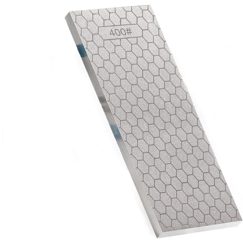 Pierre d'affûtage diamantée 2 faces Grit 400/1000 Pierre d'affûtage diamantée 8-inch Hone Sharpener White