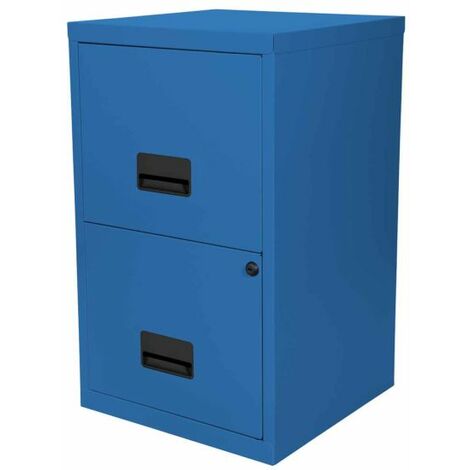 Pierre Henry 2 Drawer Maxi Tall Filing Cabinet - Sky Blue
