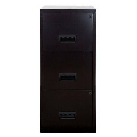 Pierre Henry 3 Drawer A4 Filing Cabinet – Black