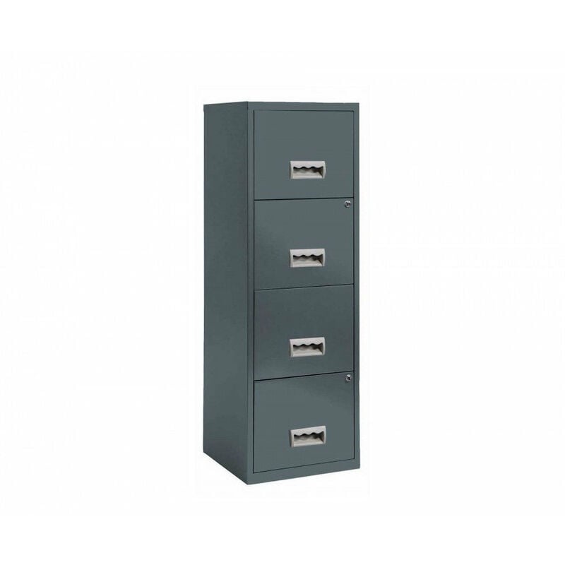 4 Drawer Maxi Tall Filing Cabinet - Dark Grey - Pierre Henry
