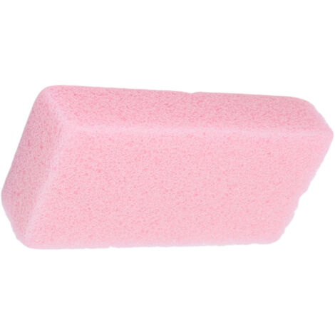 Pierre ponce rectangulaire rose pour éliminer les callosités et peaux mortes - Exfoliant efficace pour les pieds et ongles