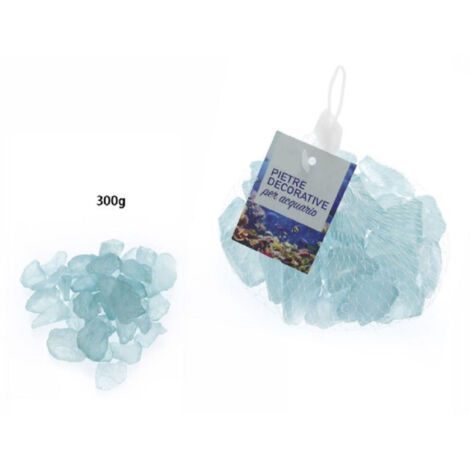 Pierres D'aquarium Bleu Clair Décoratives 300 Gr. Décoration 70275