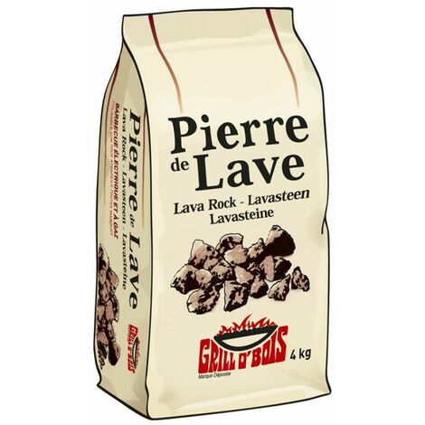 Pierres de lave 4 kg pour barbecue – Idéal pour cuisson à haute température – Résistantes aux chocs thermiques – Pour grillades et fumage – La Forestiere Du Nord