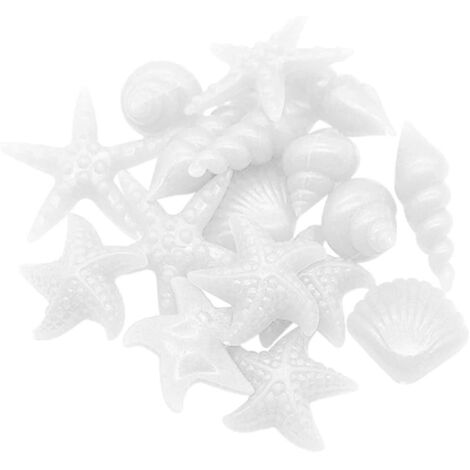 Pierres Lumineuses,Cailloux Fluorescents,50 Morceaux De Pierres Lumineuses,Étoile de Mer Colorée,Cailloux,Étoile de Mer de L'Océan blanc