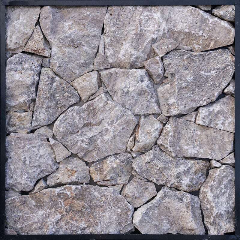 Pierres Sèches - Parement mural - SILVER - Caisse 13 m² - Naturelle - (13 m²)