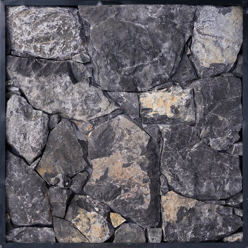 Stone By Stone - Pierres Sèches - Parement mural - toros black - Pierres d'angle - Naturelle