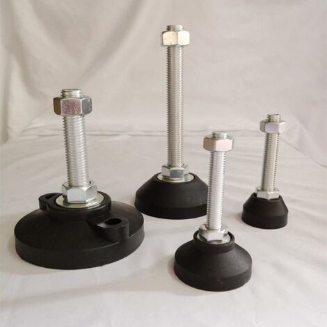 Pies de nivelación de muebles Pies de muebles niveladores atornillables, pies ajustables Tornillos de ajuste de base de nylon para líneas de ensamblaje de equipos industriales de automatización (2 pie