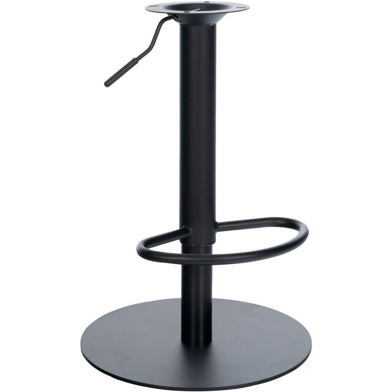 CLP Ersatzgestell Barhocker belastbar bis 150 kg, Gestell Metall drehbar 360°, stufenlos höhenverstellbar, mit Fußstütze, 10 x 10 cm Lochabstand