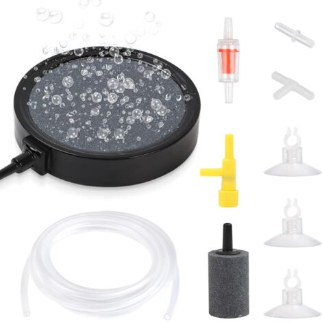 PIETRA AERANTE PER ACQUARIO 10 cm SET TUBO VALVOLE VENTOSE CONNETTORI