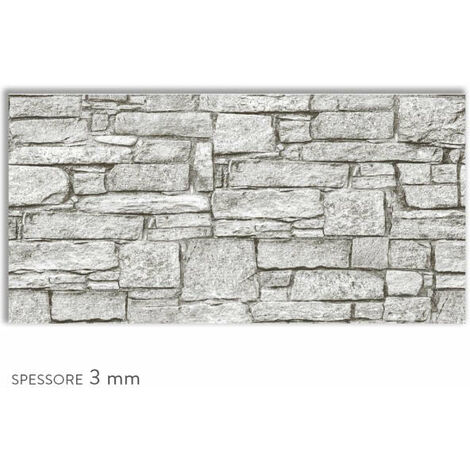 PIETRA CROATA - Paraschizzi da cucina in PVC flessibile - Misura 120x60cm spessore 3mm