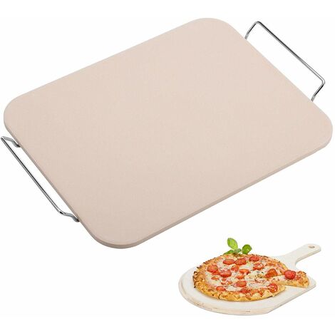 Pietra Cuocipizza in Ceramica con Supporto Cromato