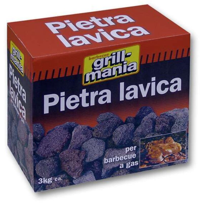 Ekla Grill Mania Pietra Lavica Per Barbecue Antracite 3 Kg