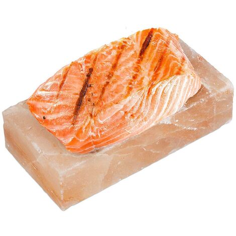 Pietra salina per grigliare verdure e pesce, Sale del Himalaya tavoletta 20 x 10 cm 1 Kg