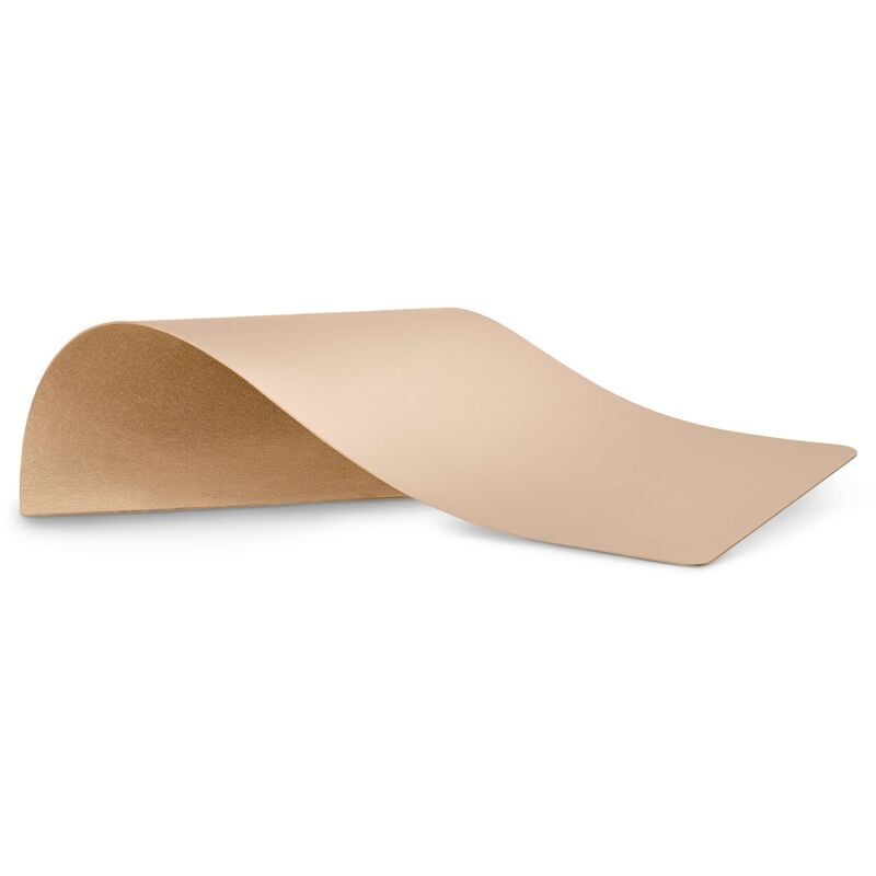 Floordirekt - pietvoss Sous-main en cuir recyclé Sous-main pour le bureau Certifié Ökotex 80 x 40 cm Terra Sand