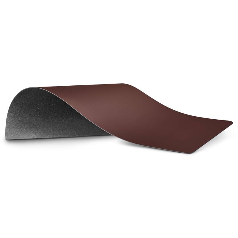 PIETVOSS Sous-main en cuir recyclé Sous-main pour le bureau Certifié Ökotex 80 x 40 cm Chocolate Brown