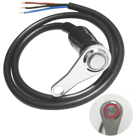 pieza 12V LED motocicleta interruptor de encendido y apagado faro antiniebla manillar soporte ajustable interruptores botón - 22 mm (7/8")