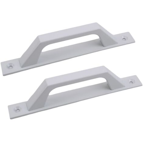 Pieza 200 mm manijas de puerta blancas juego de taladros manijas de puertas batientes manijas de puertas correderas aluminio