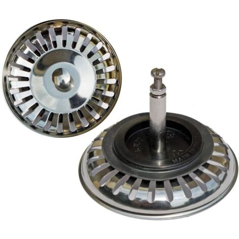 Pieza de colador de fregadero de acero inoxidable, adecuada para desagües de cocina, desagües de suelo, accesorios para fregaderos de cocina.