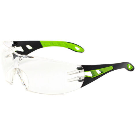 pieza de gafas de seguridad negras y verdes, gafas protectoras, a prueba de viento y arena, gafas, protege los ojos de daños