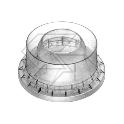 Pieza de plástico transparente para prefiltro ciclónico para motor ACME ADN 37-43