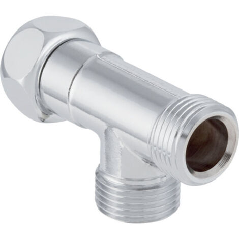 Pieza en T AquaClean de Geberit con rosca exterior, cromada