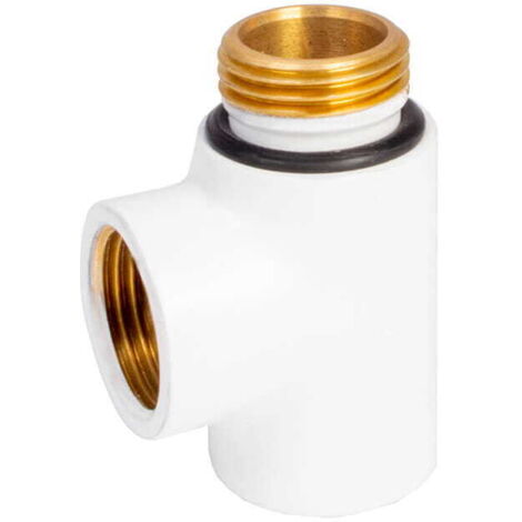 Pieza en T de latón blanco IDMAR de 1/2″ para calefacción