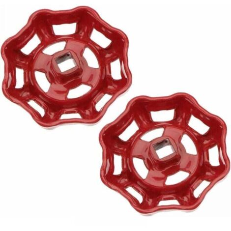 piezas 7 x 7 mm volante de válvula de hierro rojo, manija de válvula, válvula de bola, válvula de cierre, tubería de agua, grifo, parte superior de la válvula, manija