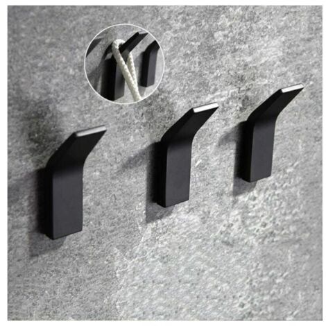 piezas, a prueba de óxido e impermeable: gancho de pared para baño, gancho para abrigos y sombreros, gancho individual