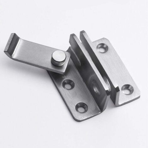 Piezas cerradura de puerta corredera cerradura de puerta correa de bloqueo gancho antirrobo acero inoxidable acabado plata mate