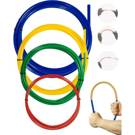 JALLERIA piezas de alambre doblador de tubos de cobre de 1/4", 3/8", 1/2" y 5/8", kit para doblar tubos de aire acondicionado, reparación de refrigeradores y HVAC, previene la deformación de los tubos de cobre