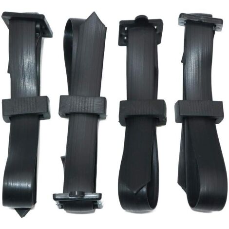 piezas de bridas de goma ajustables para arbustos de 60 x 2,5 cm