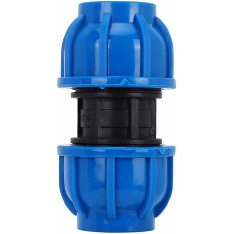 Piezas de conector recto de plástico PE de 25 mm hasta 25 mm, adaptador de tubería de agua, conector recto, accesorio de tubería de agua, conector de tubería